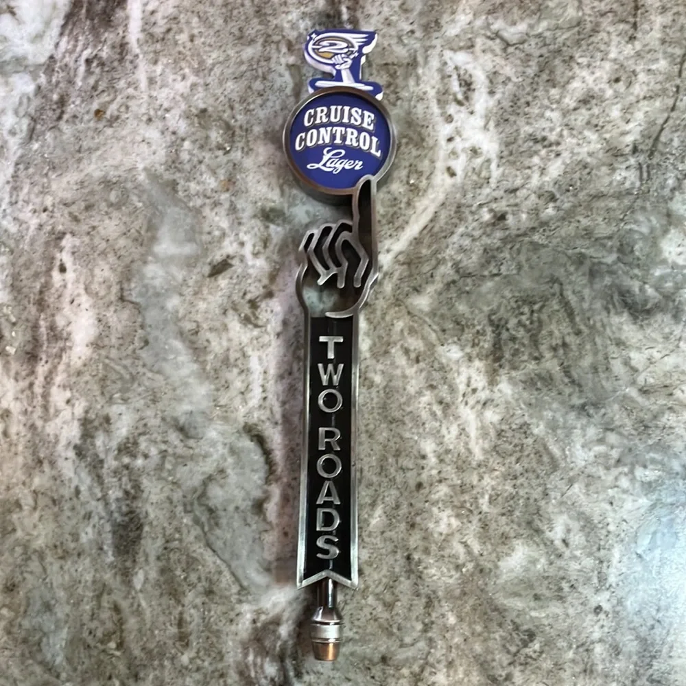Two Roads Brewery Solid Metal Tap Handle